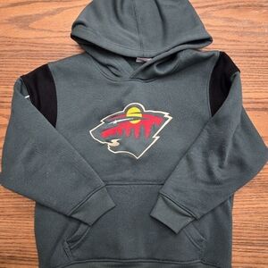 NHL Minnesota Wild Hockey Sweatshirt Hoodie - Size 4-5 / XS / Xsmall - Boys Kids